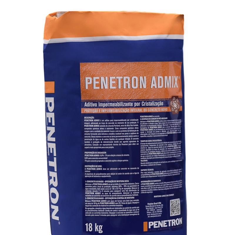 PENETRON ADMIX COM RASTREADOR SACO 18 KG PENETRON ADMIX COM RASTREADOR SACO 18 KG
